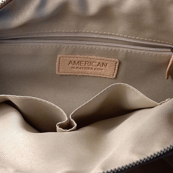 American Leather Company Triple Entry Shoulder Bag - Picture 4 of 4